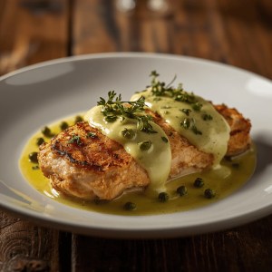 Cordon Bleu de Poulet à la Crème et au Poivre Vert